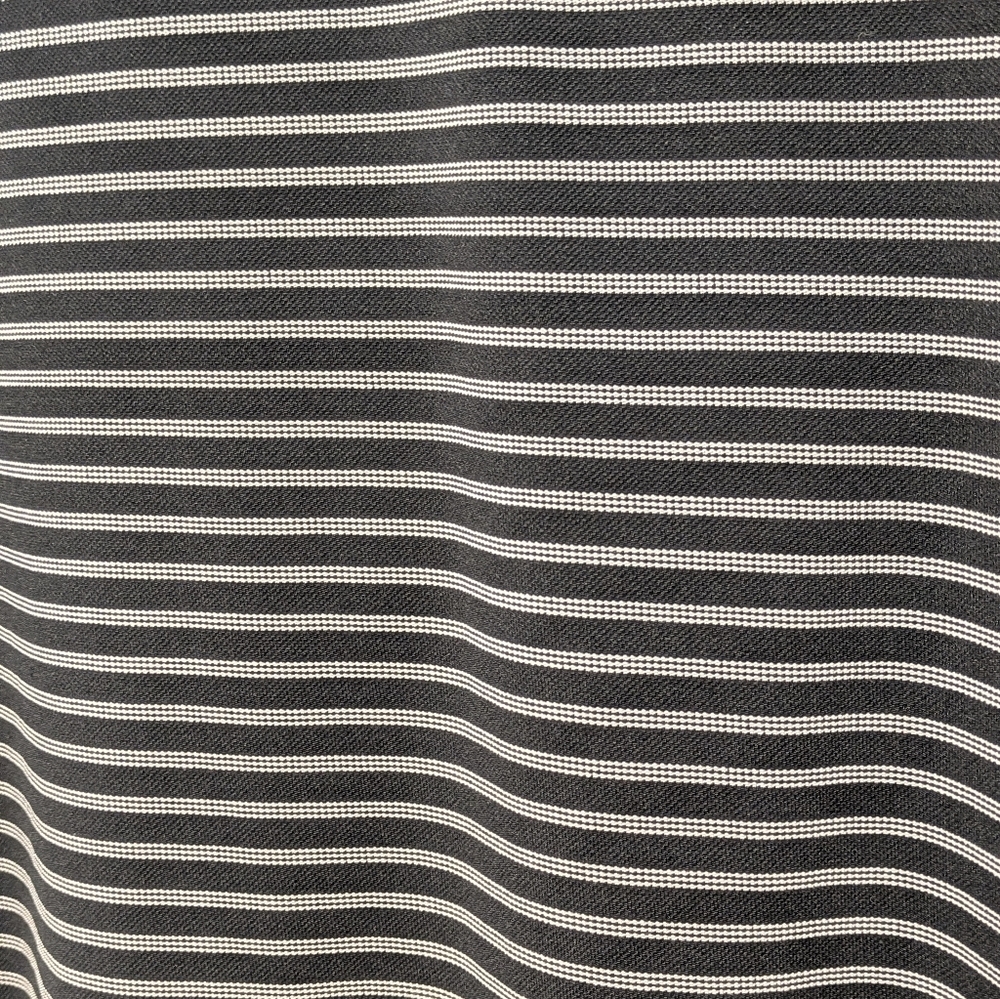 Greg Norman Men’s Five Iron Play Dry Polo Shirt Black White Striped Size XL EUC - Picture 5 of 10